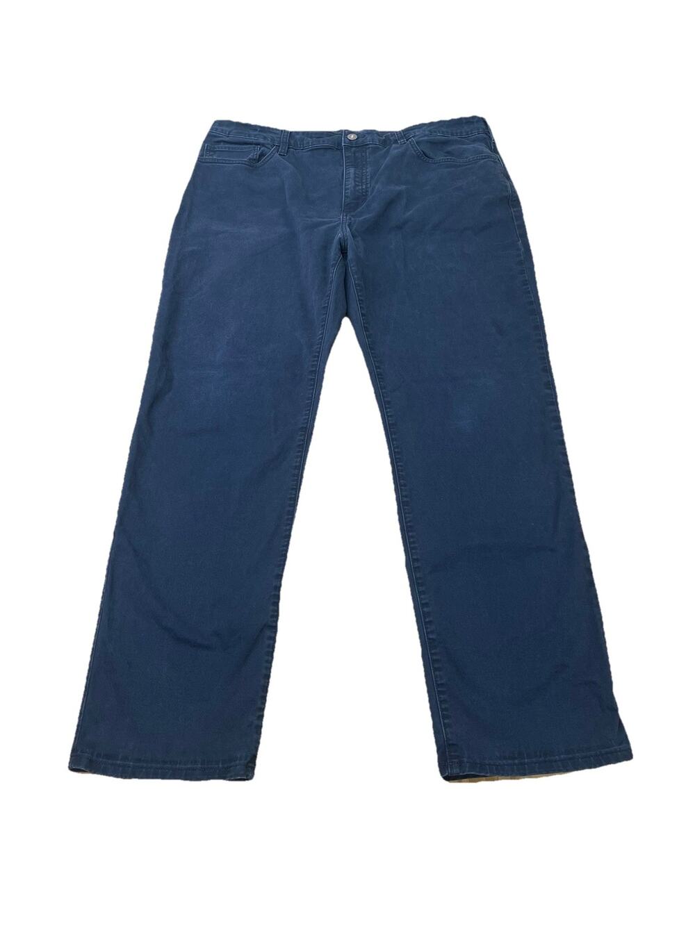 Flint And Tinder Mens Straight Fit Pants Size 38X32 Blue Stretch Chino Casual